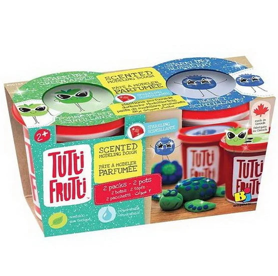 Ensemble 2 pots pâte à modeler - Parfum de fruits