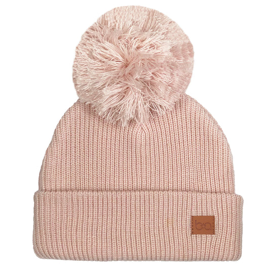 Tuque à pompon Rose