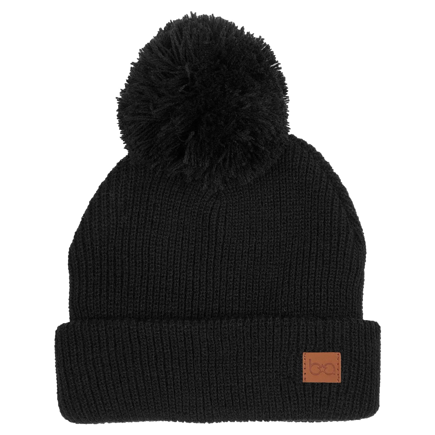 Tuque à pompon Noir