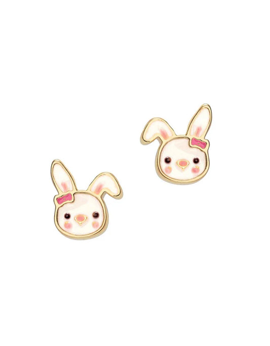 Boucles d'oreilles en émail - Lapin