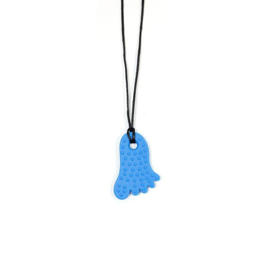 Pendentif petit pied bleu