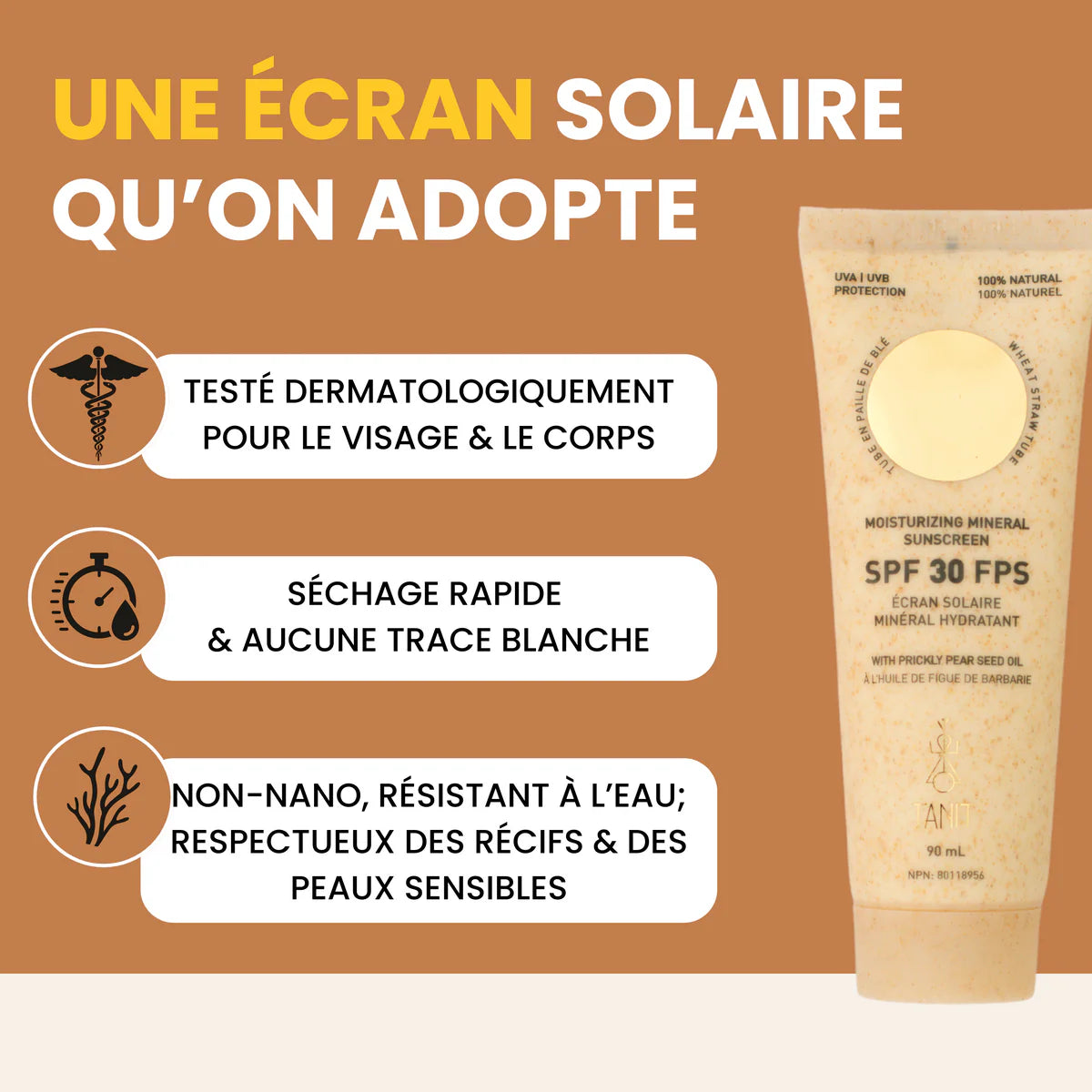 Écran solaire minéral hydratant (FPS 30)