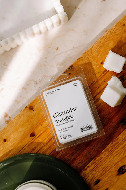 CUBES DE CIRE DE SOYA POUR DIFFUSEUR - Clémentine mangue