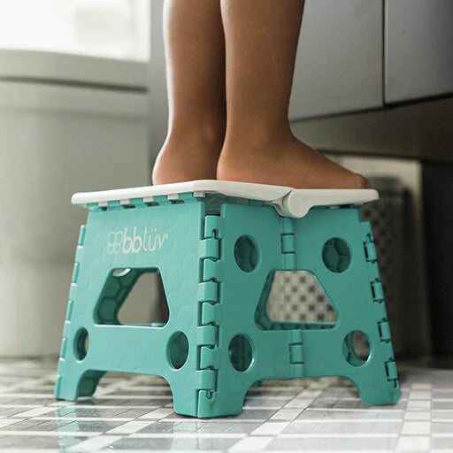 Stëp: Tabouret marchepied pliable pour bébé Aqua