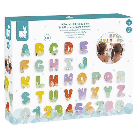 Lettres et chiffres pour le bain