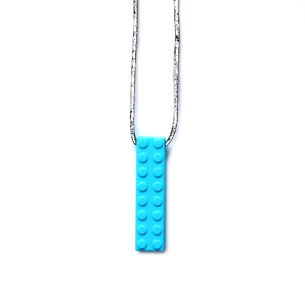 Pendentif bloc bleu