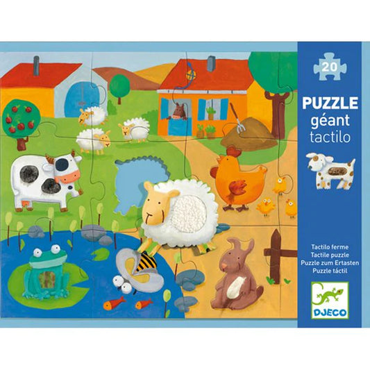 Puzzle Géant Tactilo ferme 12+8 pièces