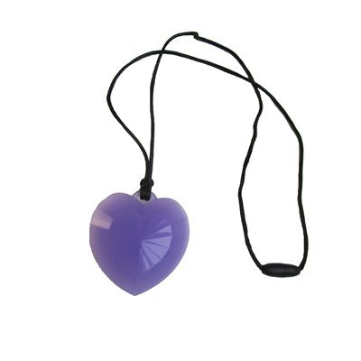 Pendentif coeur mauve