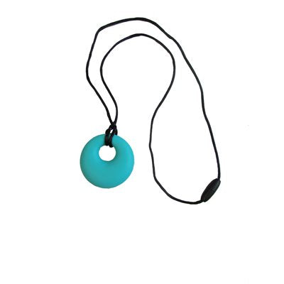 Pendentif cercle turquoise