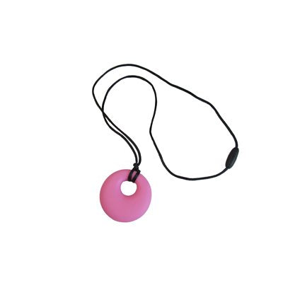 Pendentif cercle rose