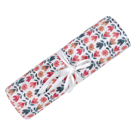 Couverture mousseline de coton - Floral