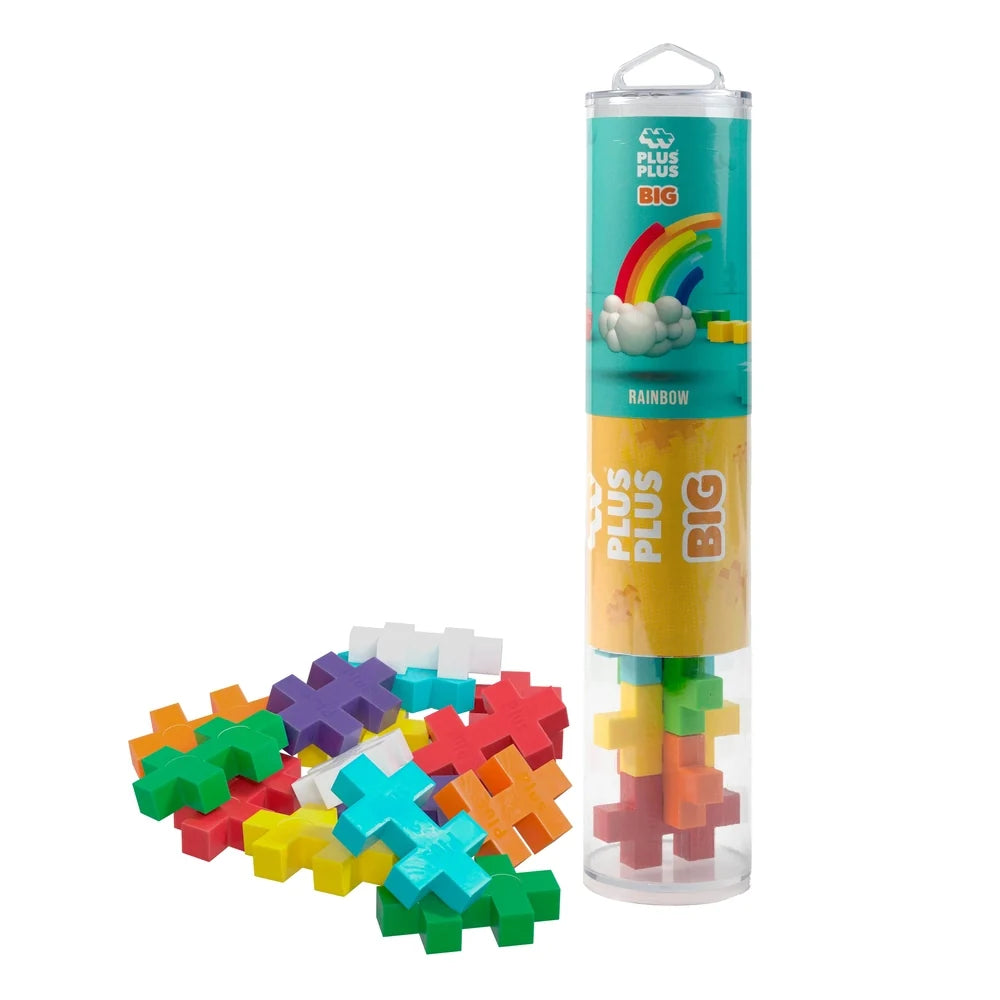 TUBE - BIG - ARC-EN-CIEL - 15pcs