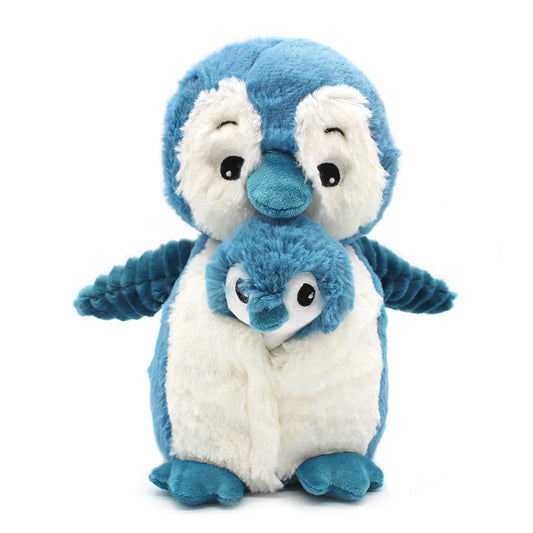 Peluche pingouin Iglou maman et son bébé bleu - Les Ptipotos