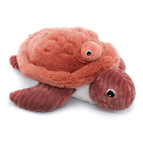 Peluche Sauvenou maman et son bébé terracotta