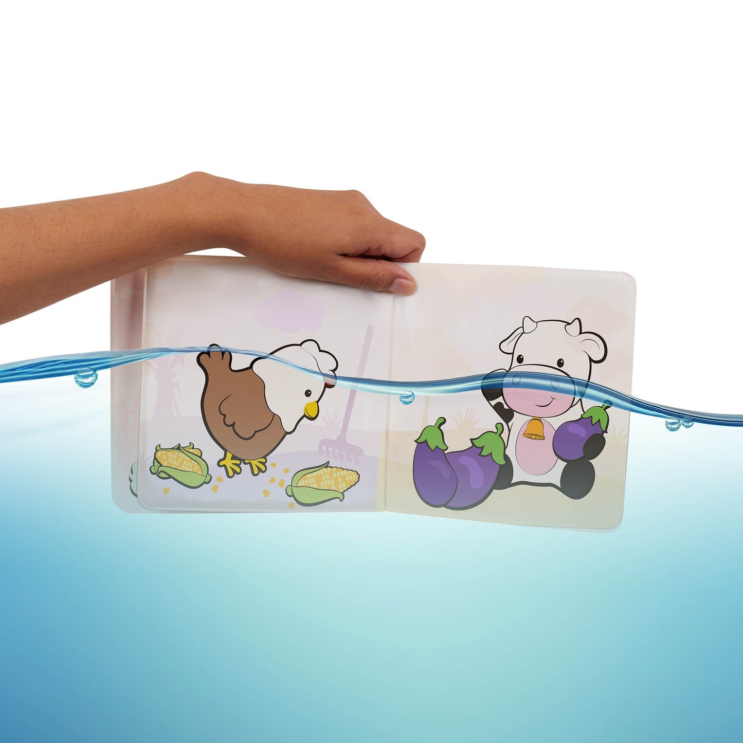 Marionnettes à doigts Farm Friends avec livre à changement de couleur