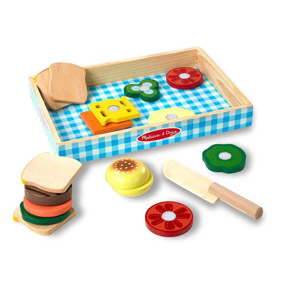 Aliments en bois - Ensemble de jeu Sandwich