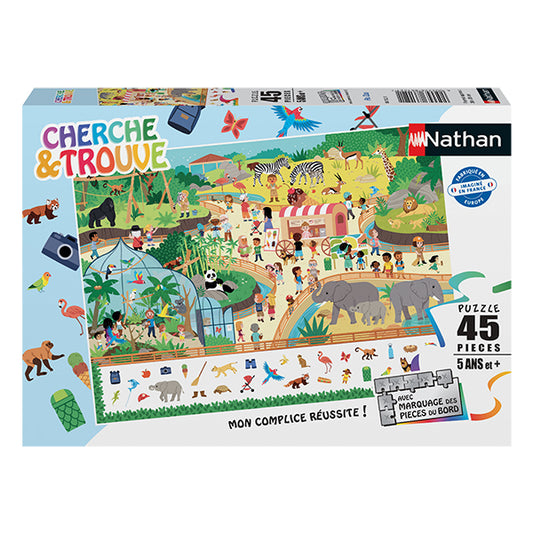 Au zoo (Cherche et trouve) puzzle 45 mcx