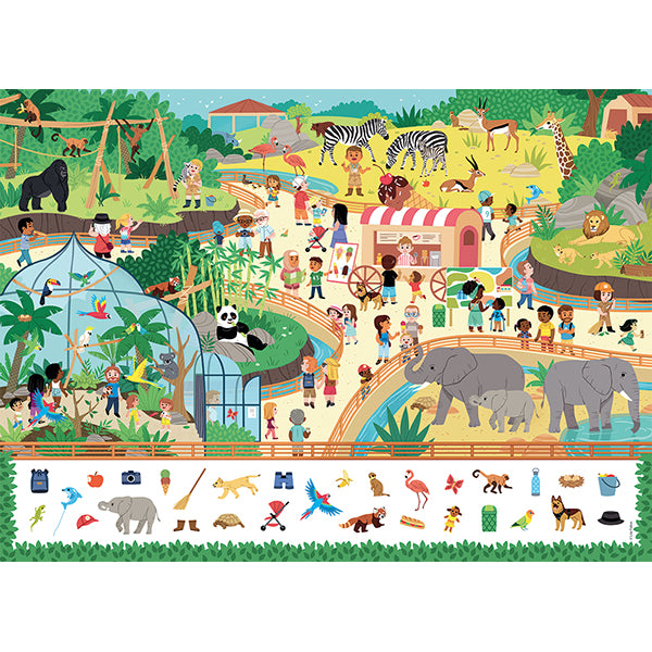 Au zoo (Cherche et trouve) puzzle 45 mcx
