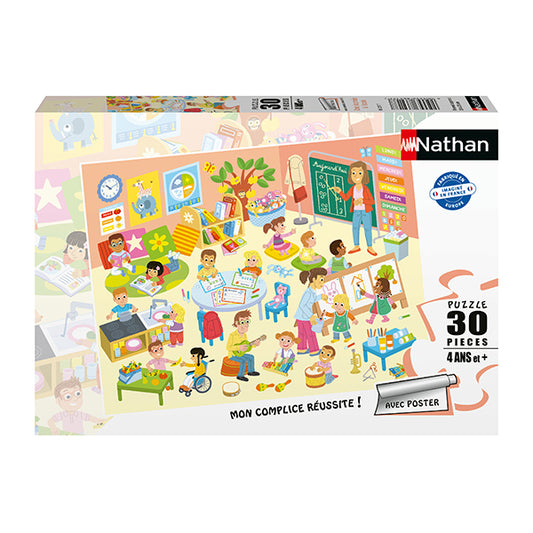 Une journée à l'école puzzle 30 mcx