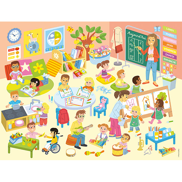 Une journée à l'école puzzle 30 mcx