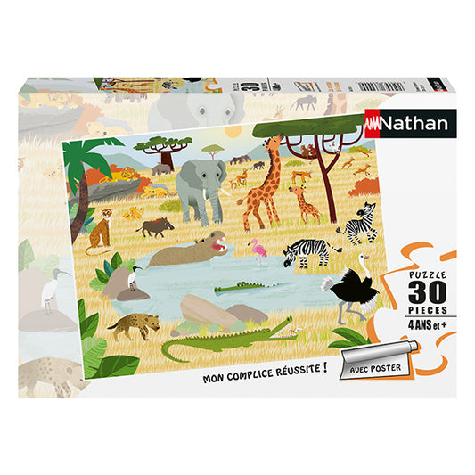 Les animaux de la savane puzzle 30 mcx