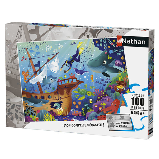 Le monde sous-marin puzzle 100 mcx