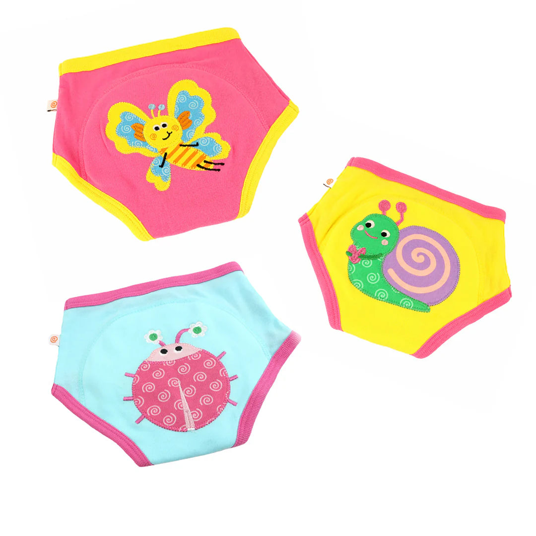 Culotte d'apprentissage de la propreté 3 pièces en coton biologique