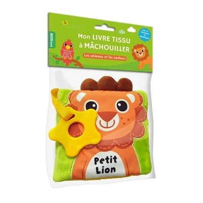 Livre en tissu à mâchouiller petit lion