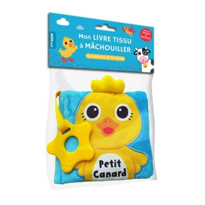 Livre en tissu à mâchouiller petit canard