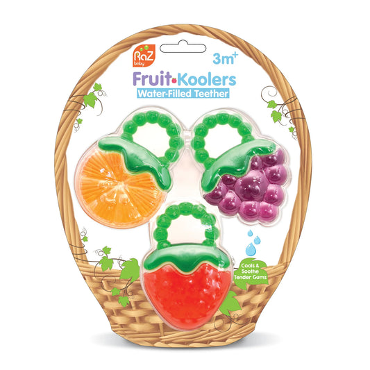 Anneaux de dentition remplis d'eau Fruit Koolers - Lot de 3