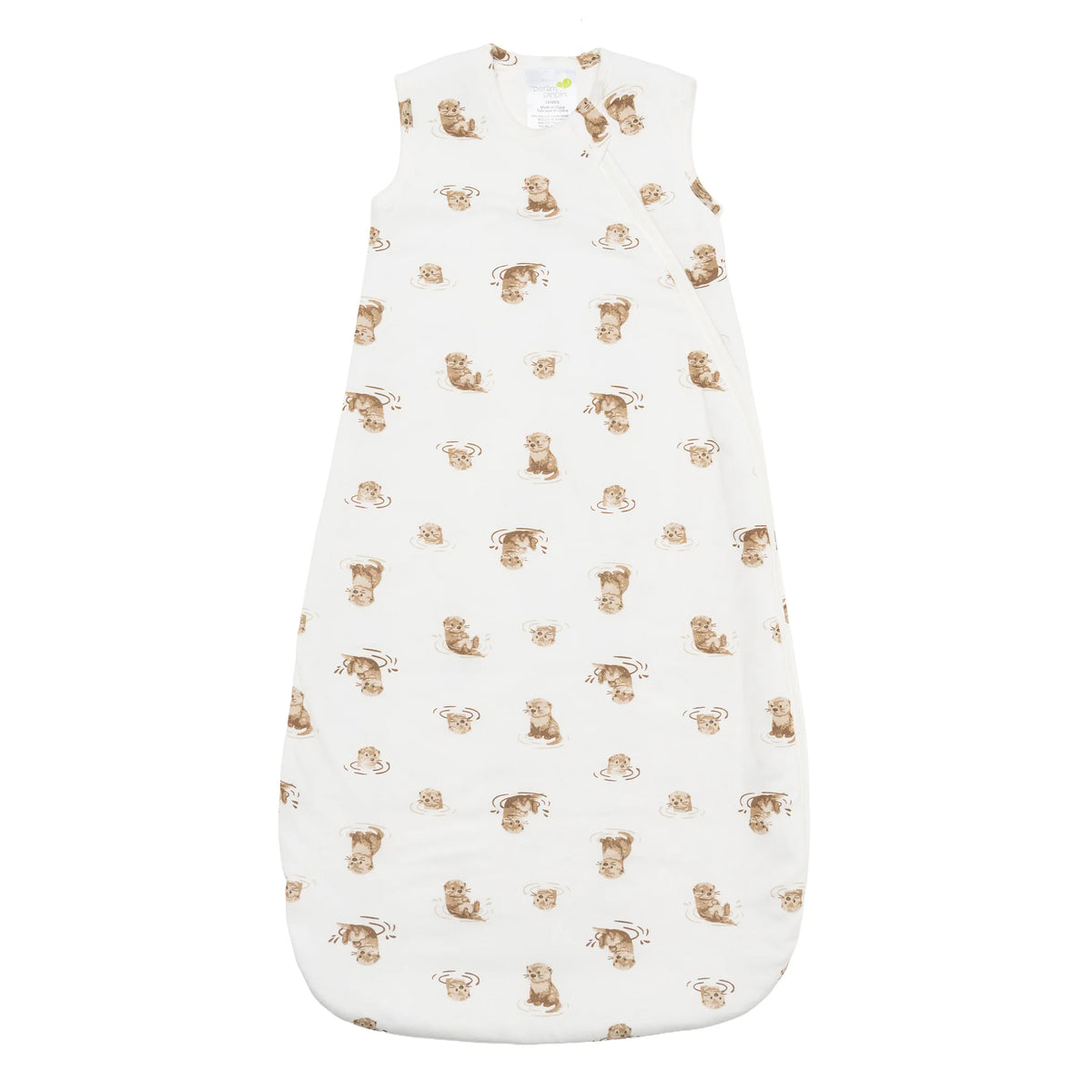 Sac de nuit matelassé en bambou - Loutres (1.0 tog)