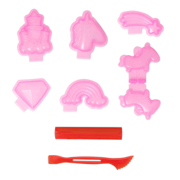 Ensemble Licorne et arc-en-ciel scintillants