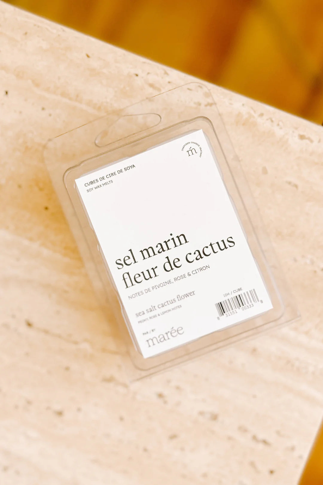 CUBES DE CIRE DE SOYA POUR DIFFUSEUR - Sel marin fleur de cactus