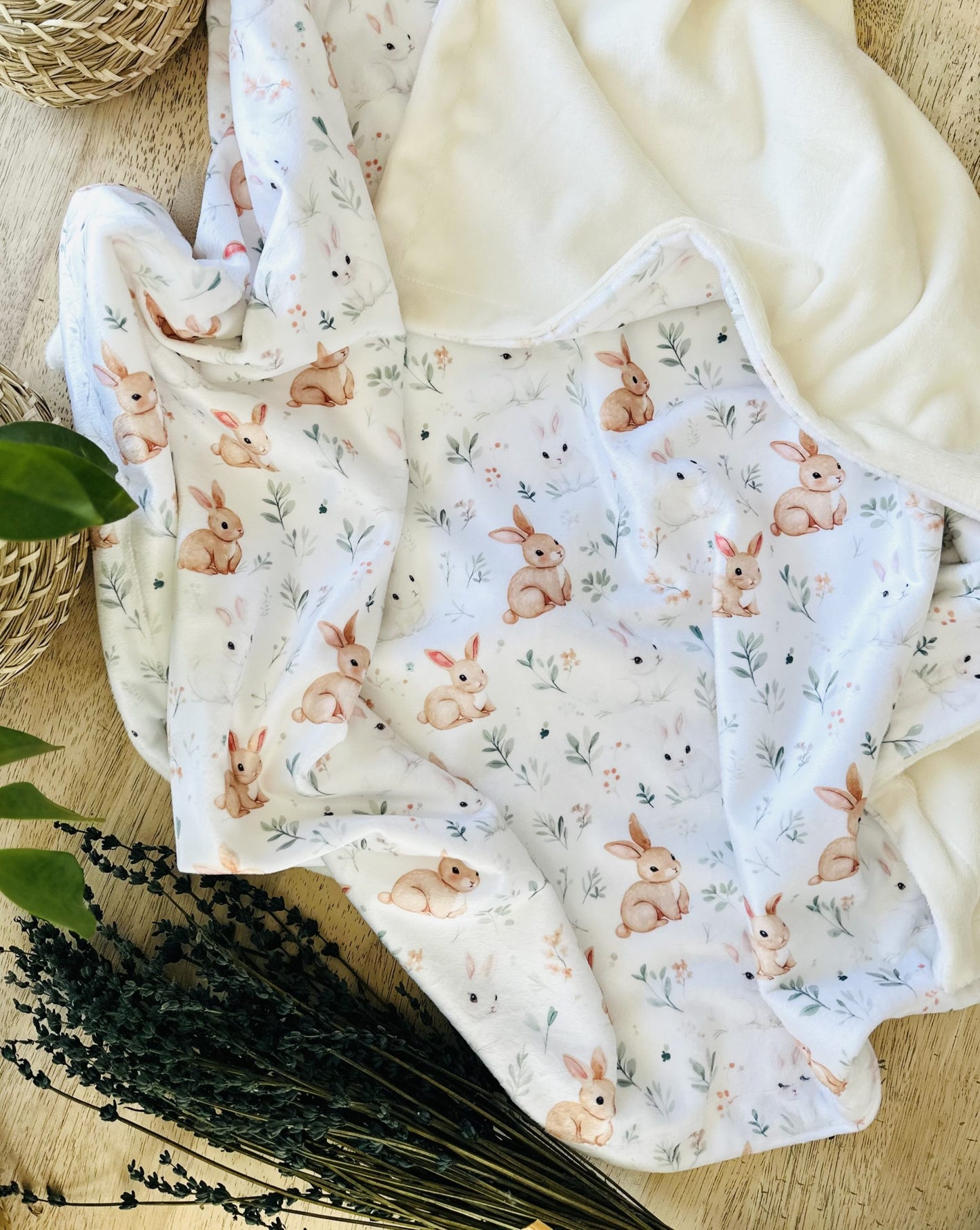 Couverture de minky – Lapinou