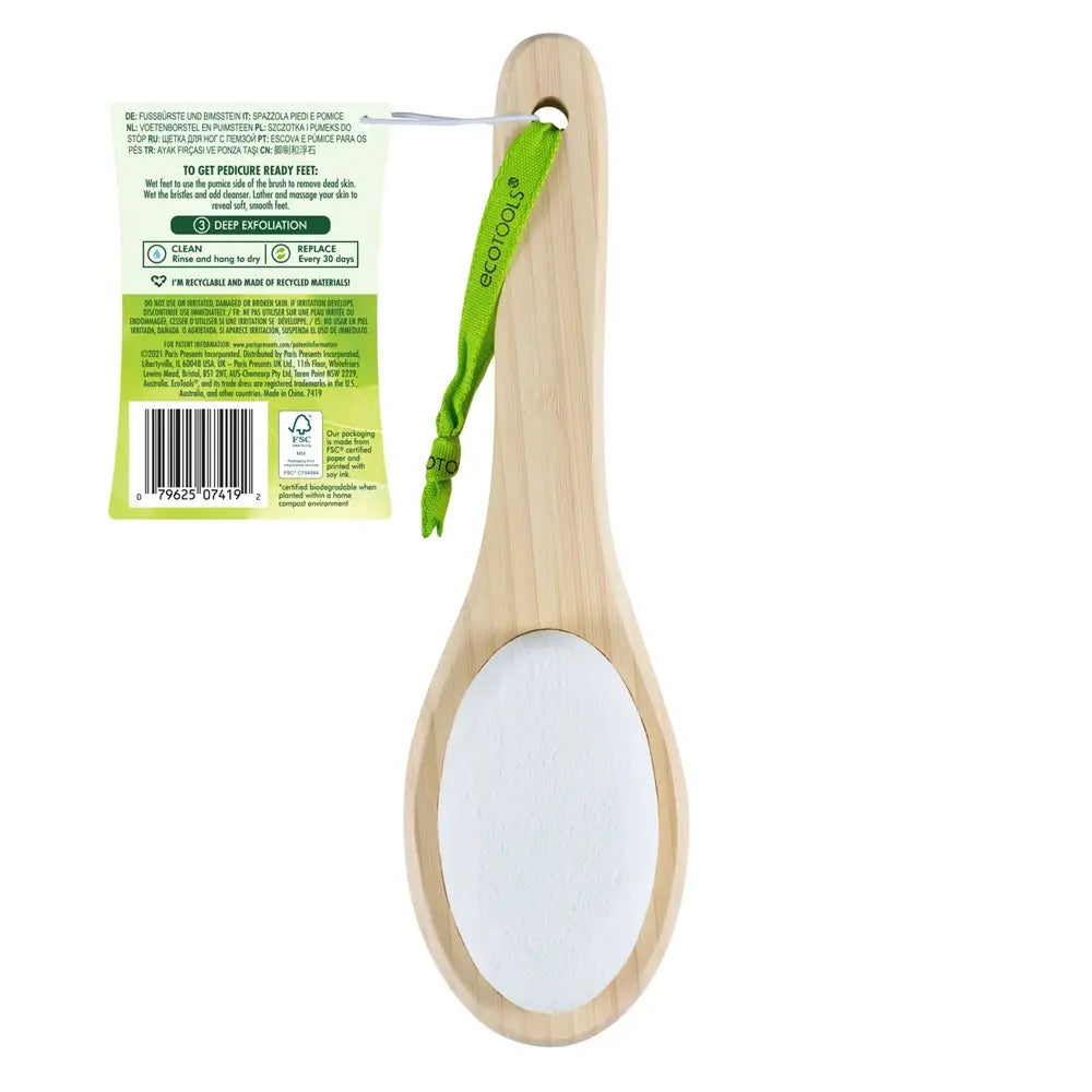 Brosse double-face pour les pieds