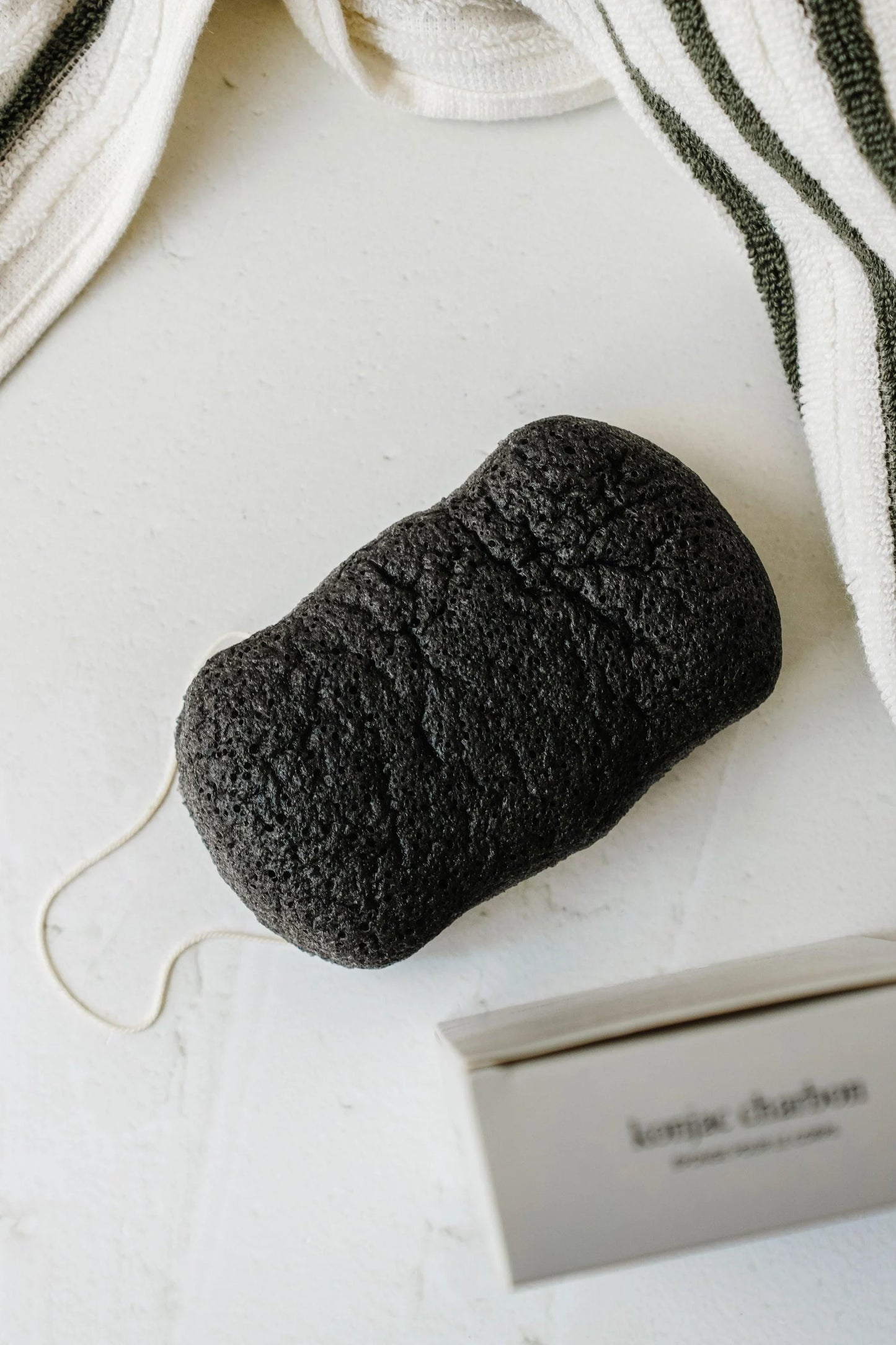 Éponge konjac pour le corps - Charbon