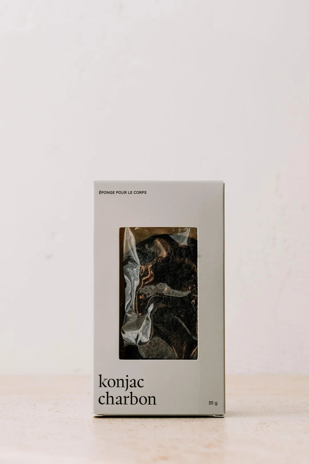 Éponge konjac pour le corps - Charbon