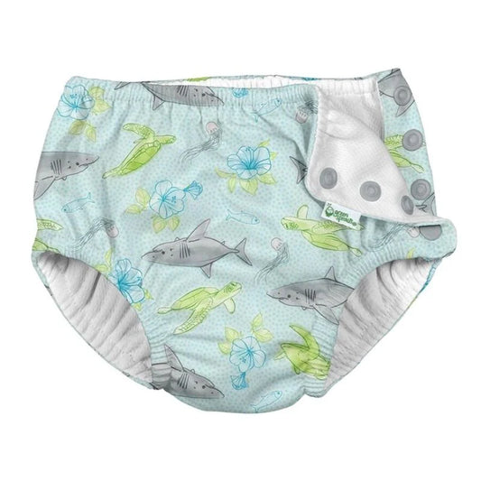 Couche maillot réutilisable Requins