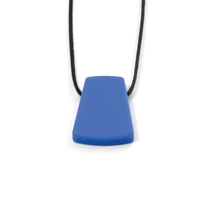 Pendentif géo bleu