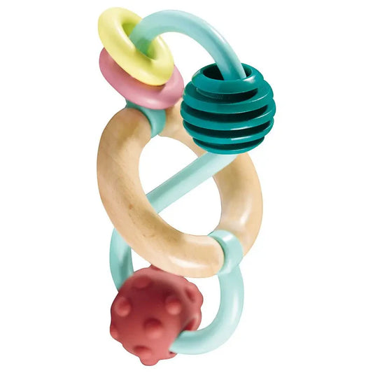 Jouet de dentition pour bébé avec labyrinthe de perles