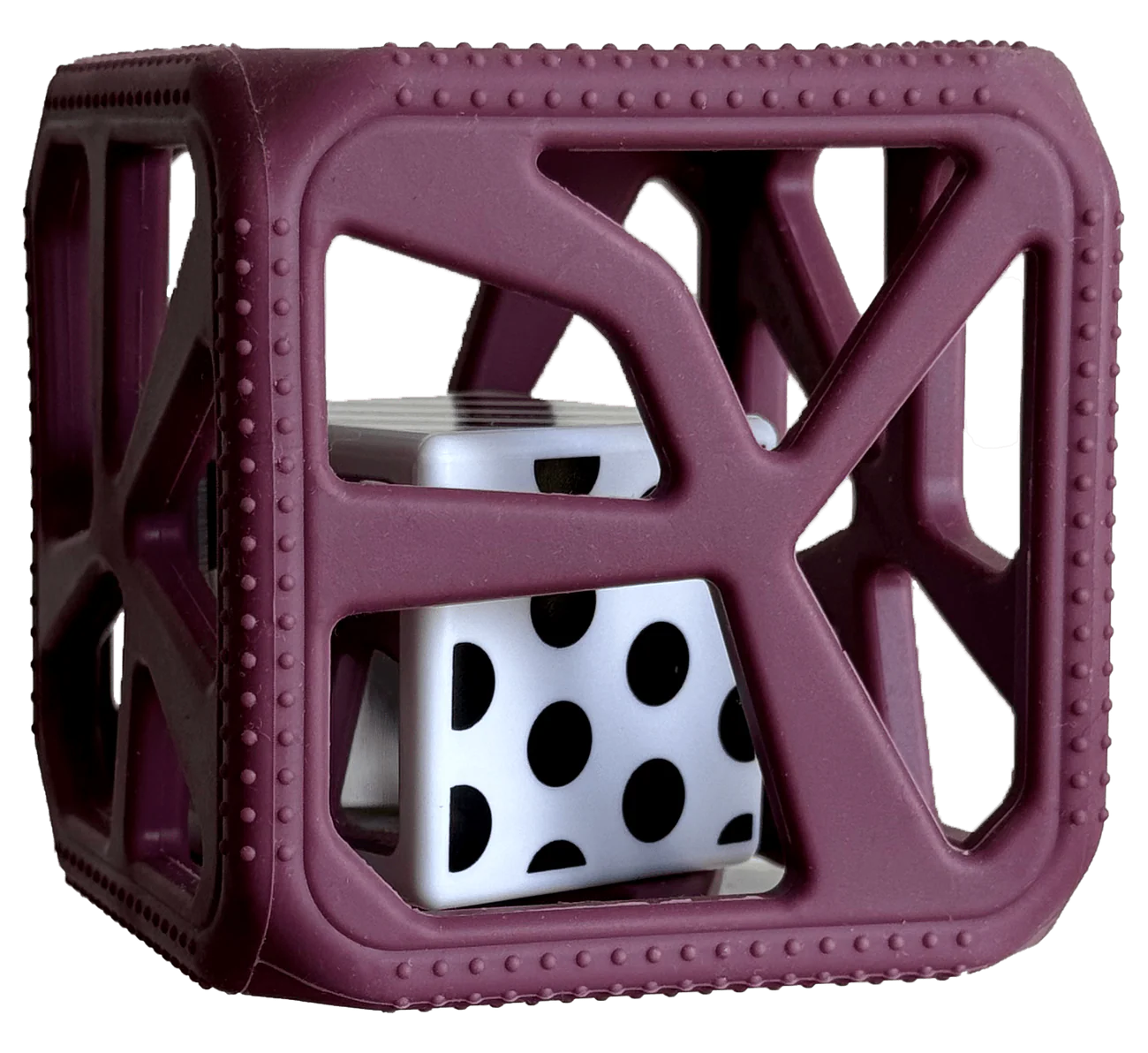 Cube à mâchouiller - Mauve