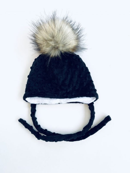 Tuque à pompon noir