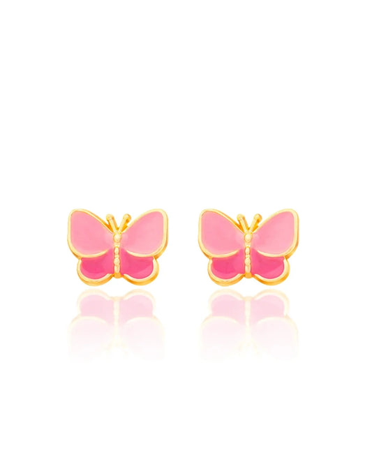 Boucles d'oreilles en émail - Papillon