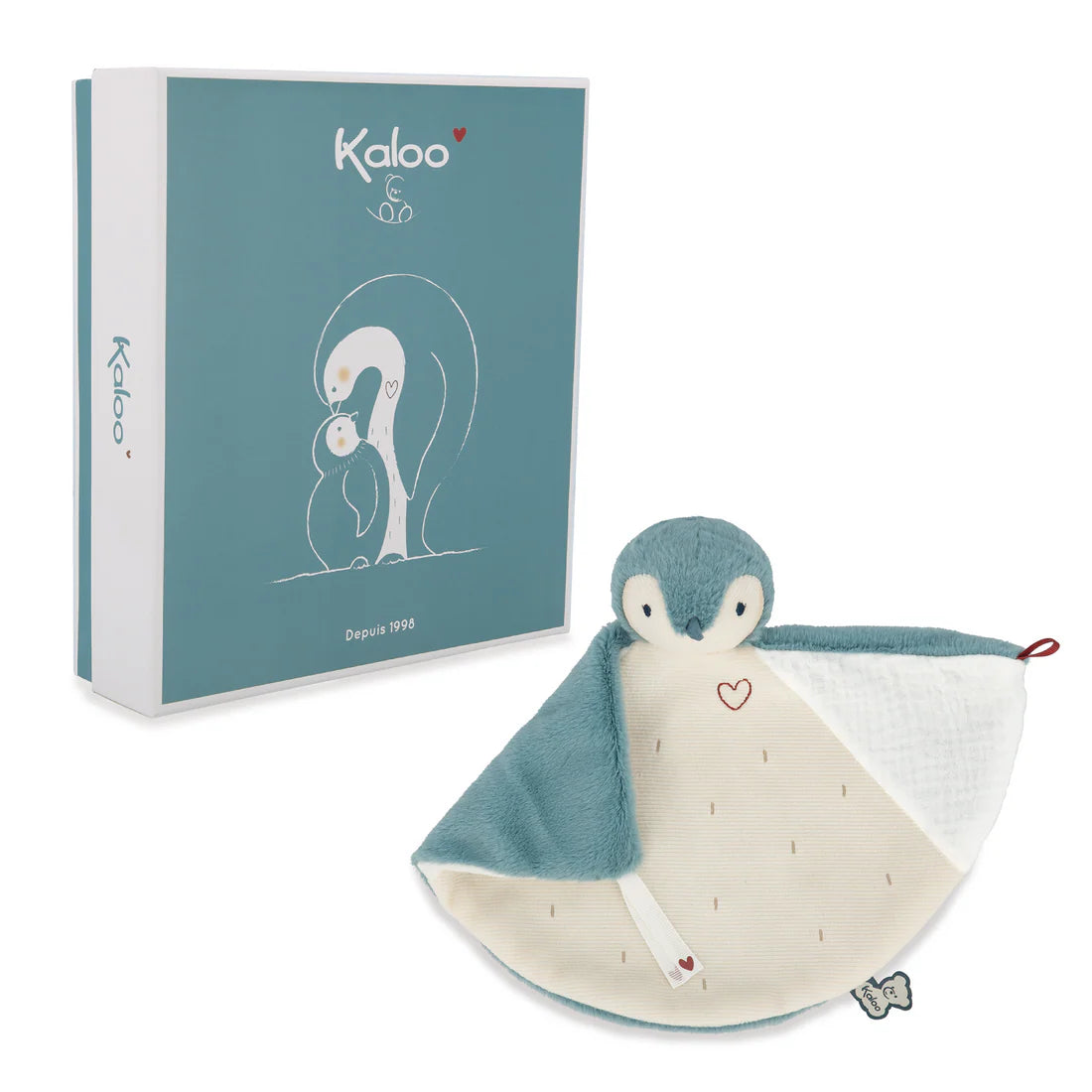 Doudou pingouin vert