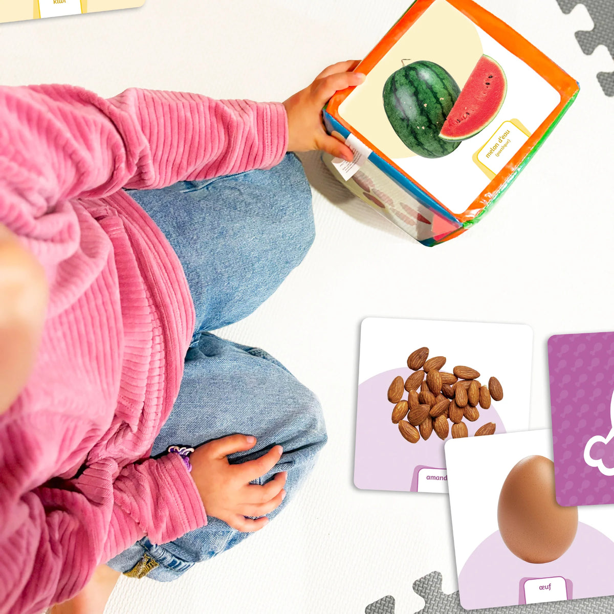 Le dé des premiers mots - Les aliments (extension)