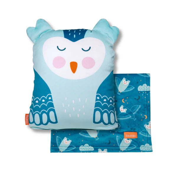Peluche couverture apaisante 3-en-1