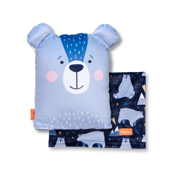 Peluche couverture apaisante 3-en-1