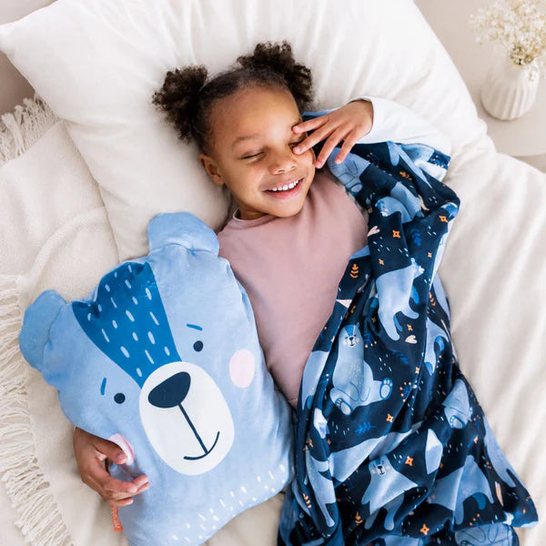 Peluche couverture apaisante 3-en-1