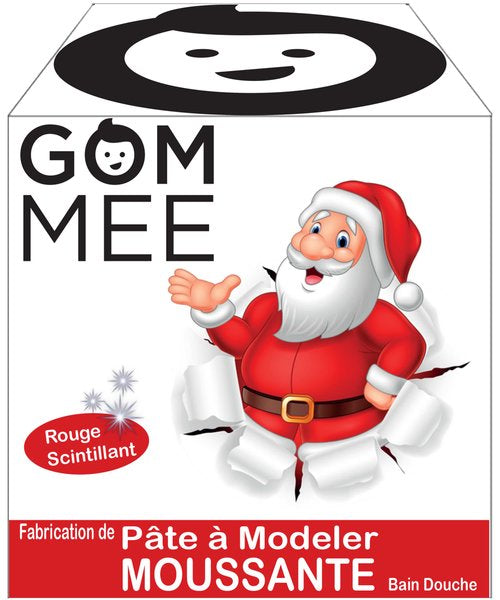 Boite pâte à modeler moussante scintillante Noël