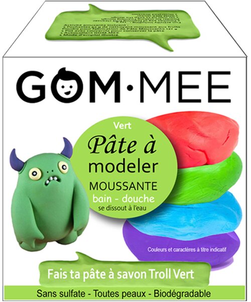 Ensemble pâte à modeler moussante troll